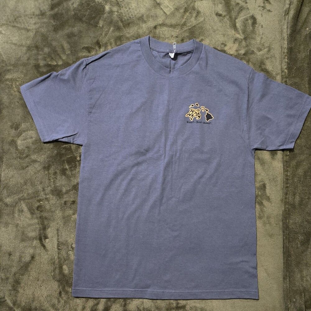 Alstyle Hawaiian Islands Shirt Tropical Maui Kauai Gray Size Large Excellent